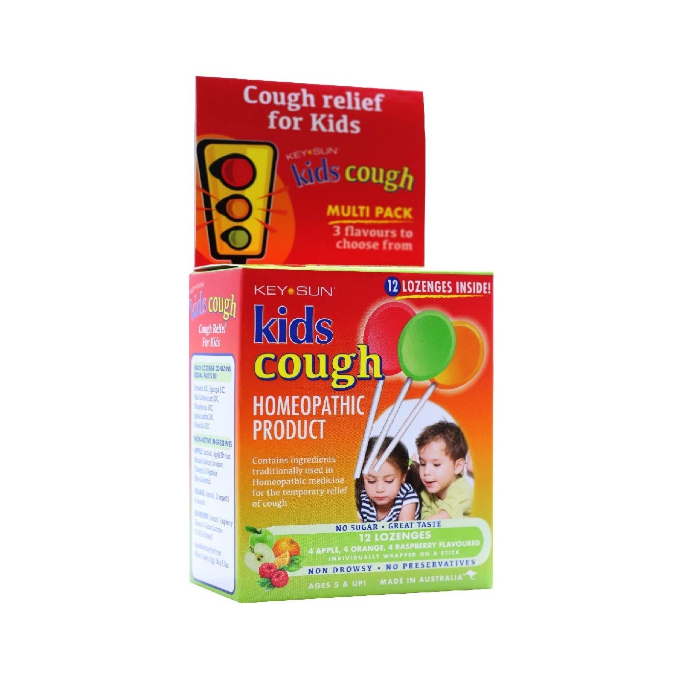 All Kids Natural Lozenges for Kids Multipack (Individually Packed + For Temporary Relief of Cough + Suitable for Age 5 & Up) 12s