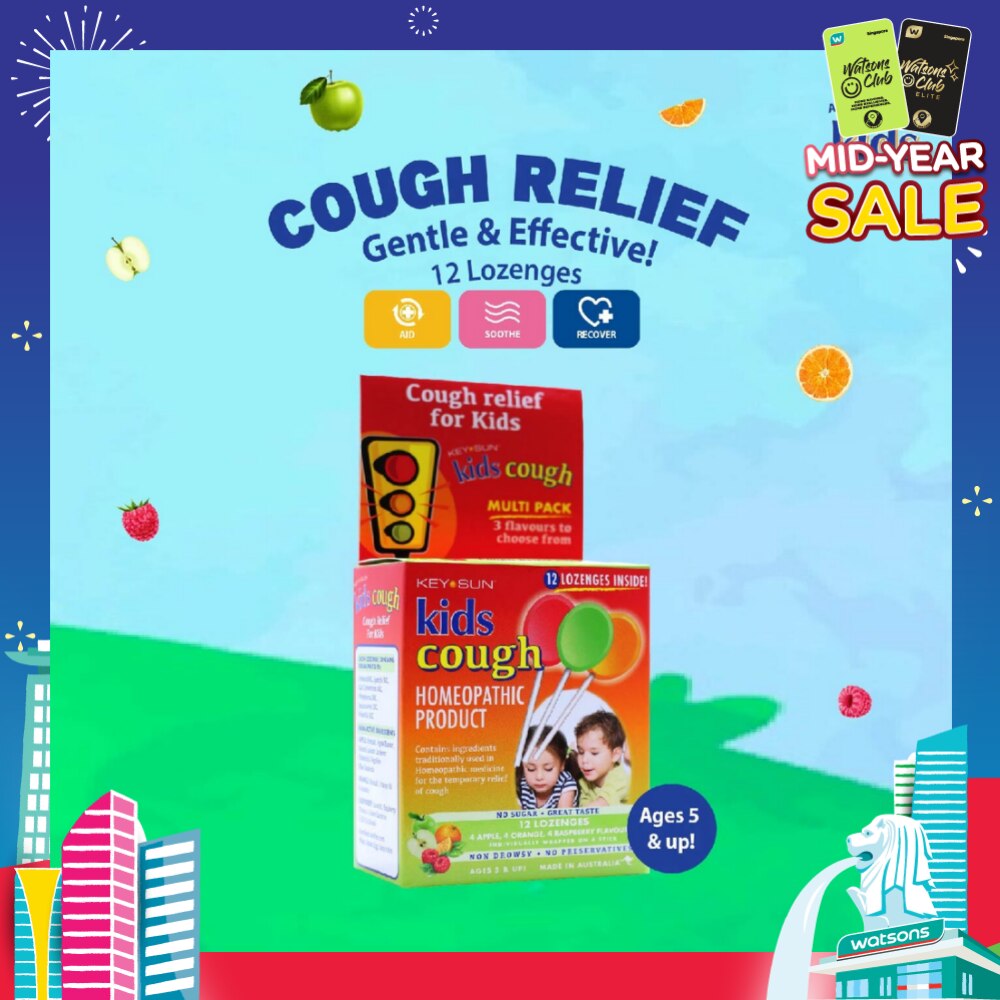 All Kids Natural Lozenges for Kids Multipack (Individually Packed + For Temporary Relief of Cough + Suitable for Age 5 & Up) 12s