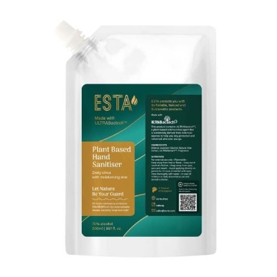 ESTA Hand Sanitiser Refill Bag (Kill 99.99% Of Viruses , Gentle & Moisturising Formula) 200ml