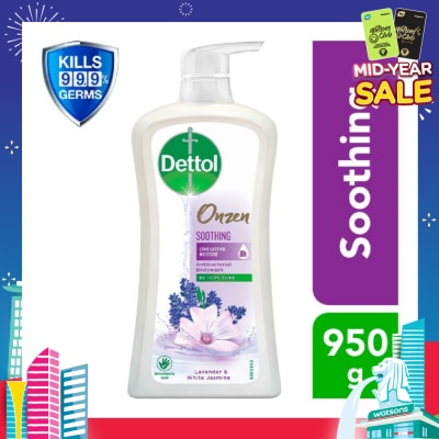 DETTOL Onzen Soothing Body Wash Lavender & White Jasmine 950g (8 Hour Long Lasting Moisturisation)
