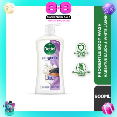DETTOL - Progentle Habbatus Sauda & White Jasmine Body Wash 900ml