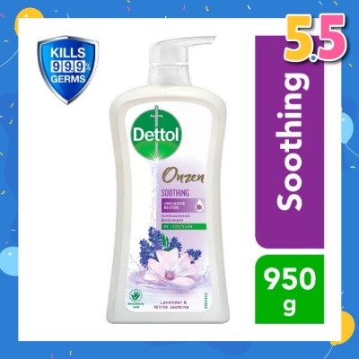 DETTOL Onzen Soothing Body Wash Lavender & White Jasmine 950g (8 Hour Long Lasting Moisturisation)