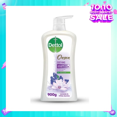DETTOL Onzen Soothing Body Wash Lavender & White Jasmine (99.9% Germ Protection + Healthy & Glowing Skin) 900g
