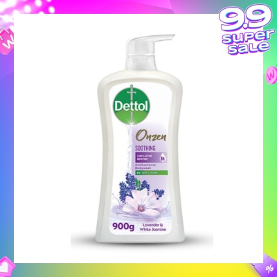 DETTOL Onzen Soothing Body Wash Lavender & White Jasmine (99.9% Germ Protection + Healthy & Glowing Skin) 900g