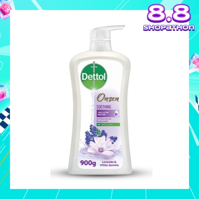 DETTOL Onzen Soothing Body Wash Lavender & White Jasmine (99.9% Germ Protection + Healthy & Glowing Skin) 900g