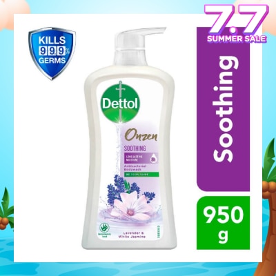 DETTOL Onzen Soothing Body Wash Lavender & White Jasmine 950g (8 Hour Long Lasting Moisturisation)