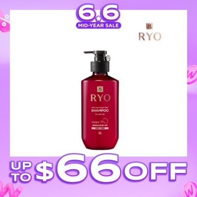 RYO - Hair Loss Expert Care Shampoo For Weak Hair (With Ginseng Extract + Strengthen Weakened Hair from Roots) 400ml