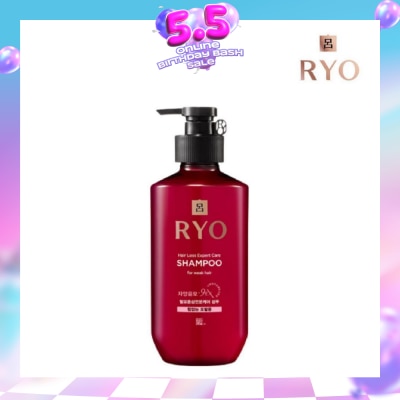 RYO - Hair Loss Expert Care Shampoo For Weak Hair (With Ginseng Extract + Strengthen Weakened Hair from Roots) 400ml