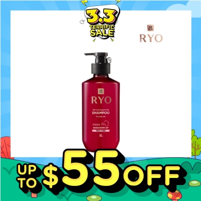 RYO Hair Loss Expert Care Shampoo For Weak Hair (With Ginseng Extract + Strengthen Weakened Hair from Roots) 400ml (Expiry: Sep`2026)