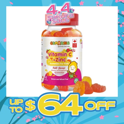 GUMAZING - Kids Daily Gummy Vitamins C + Zinc 30 Day Supply (For Immune Support) 60s
