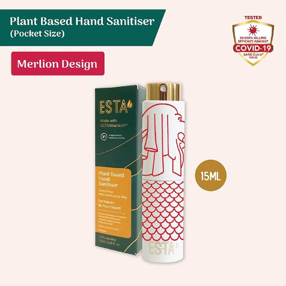 Merlion Pocket Hand Sanitiser (Kill 99.99% Of Viruses , Gentle & Moisturising Formula) 15ml