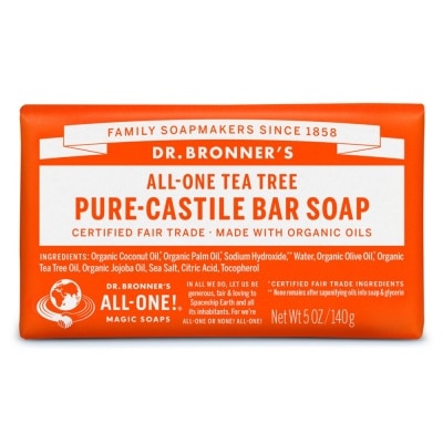 DR BRONNER'S Tea Tree Castile Bar Soap 140 g