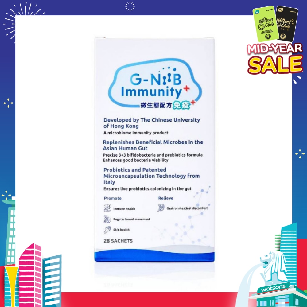 Immunity+ Probiotics And Prebiotics Sachet (Resolve Gut Dysbiosis + Restore Immunity) 28s