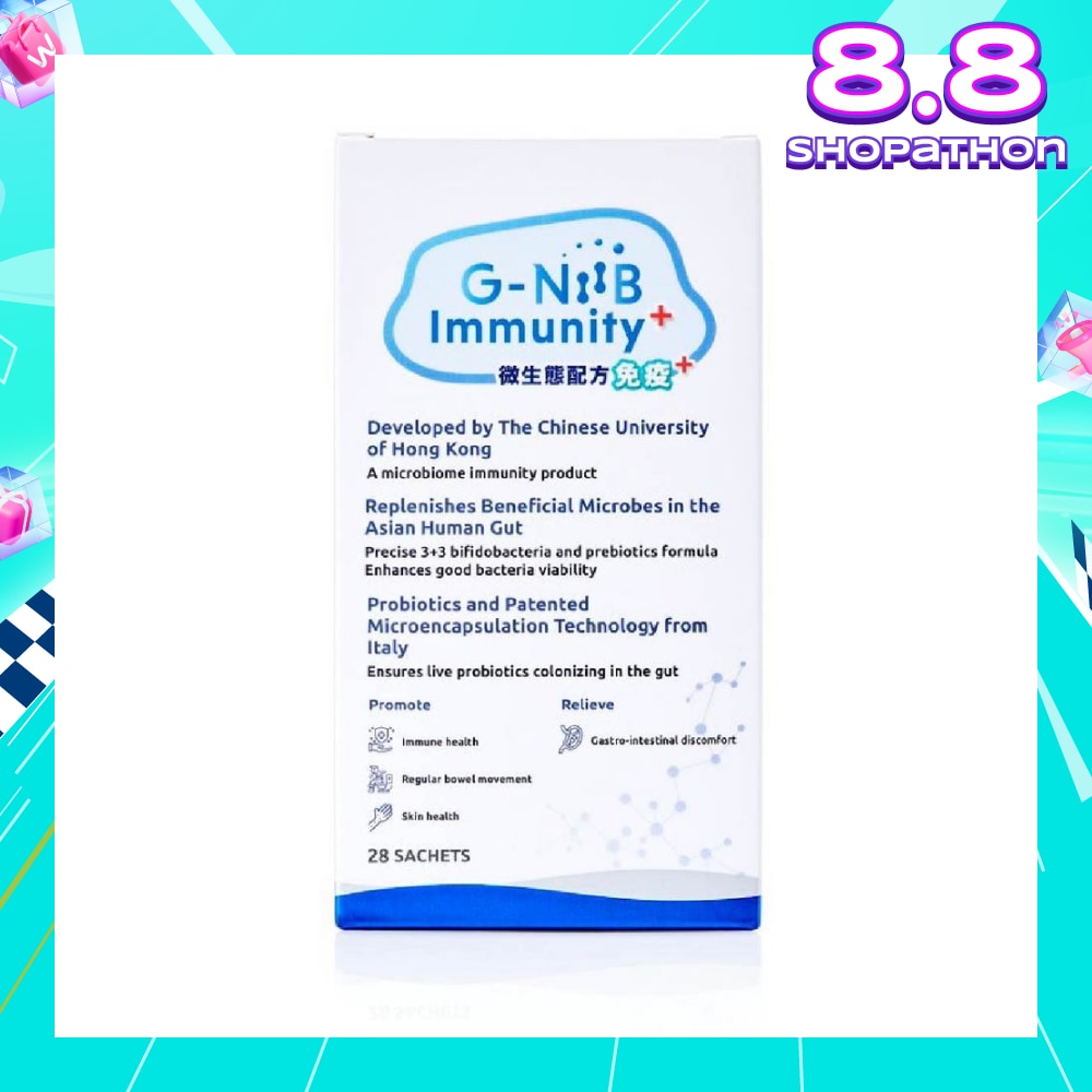 Immunity+ Probiotics And Prebiotics Sachet (Resolve Gut Dysbiosis + Restore Immunity) 28s