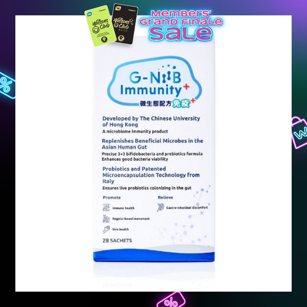 Immunity+ Probiotics And Prebiotics Sachet (Resolve Gut Dysbiosis + Restore Immunity) 28s