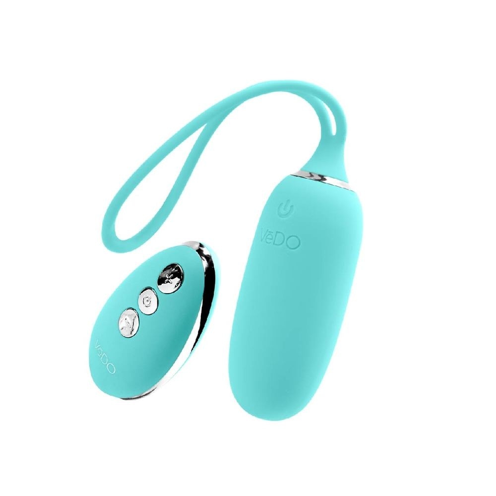 Kiwi Tease Me Turquoise Rechargeable Insertable Bullet Vibe With Multi Vibrating Modes (With Remote Control Included) 1s