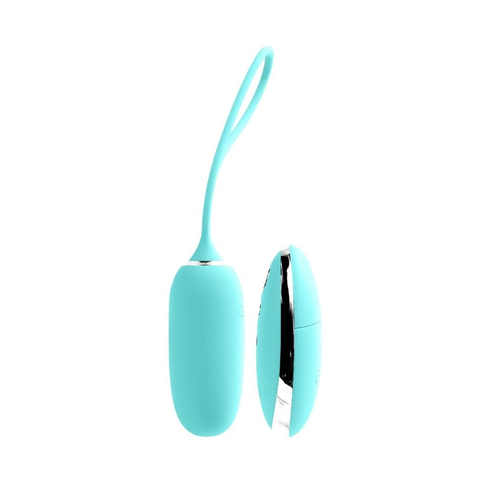 Kiwi Tease Me Turquoise Rechargeable Insertable Bullet Vibe With Multi Vibrating Modes (With Remote Control Included) 1s