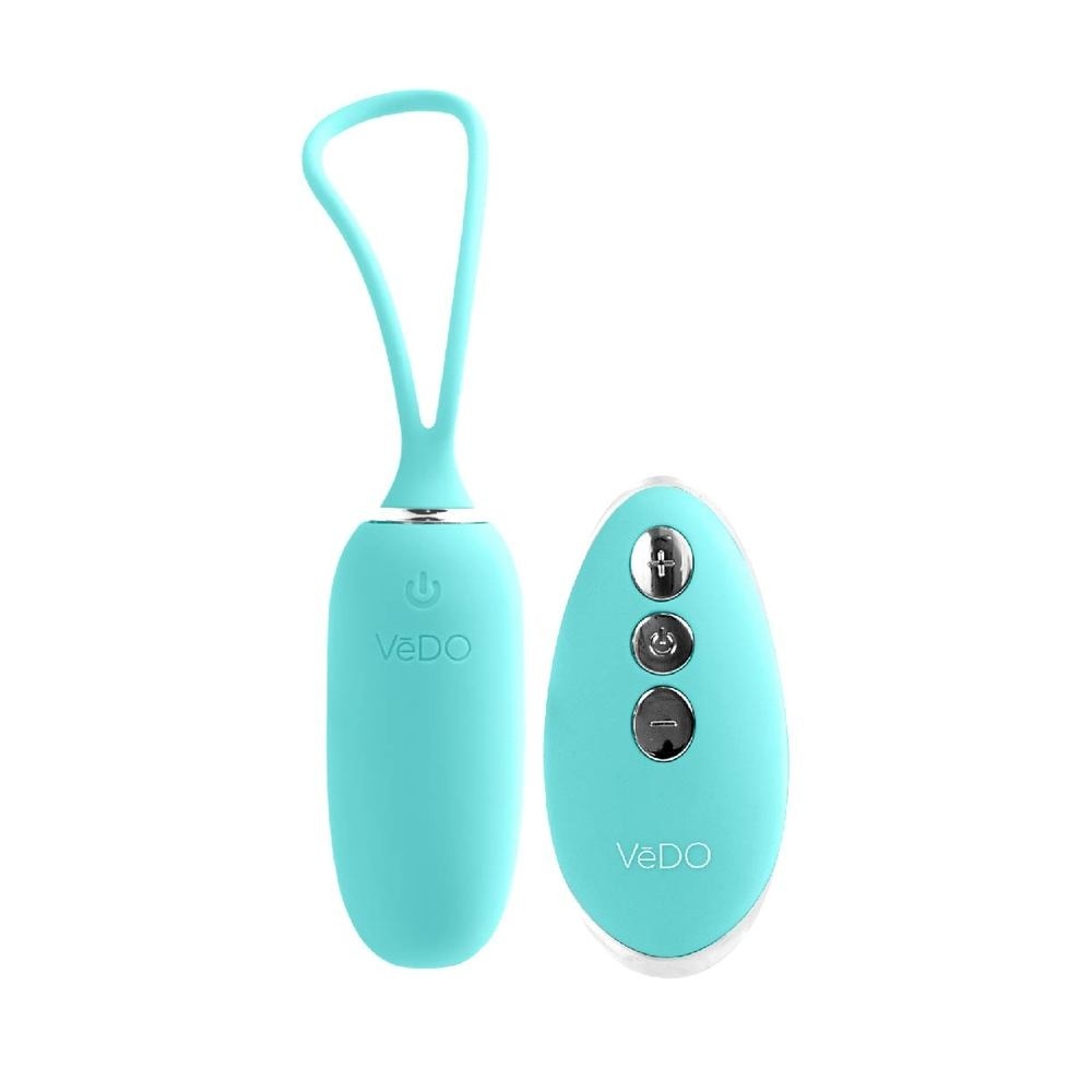 Kiwi Tease Me Turquoise Rechargeable Insertable Bullet Vibe With Multi Vibrating Modes (With Remote Control Included) 1s