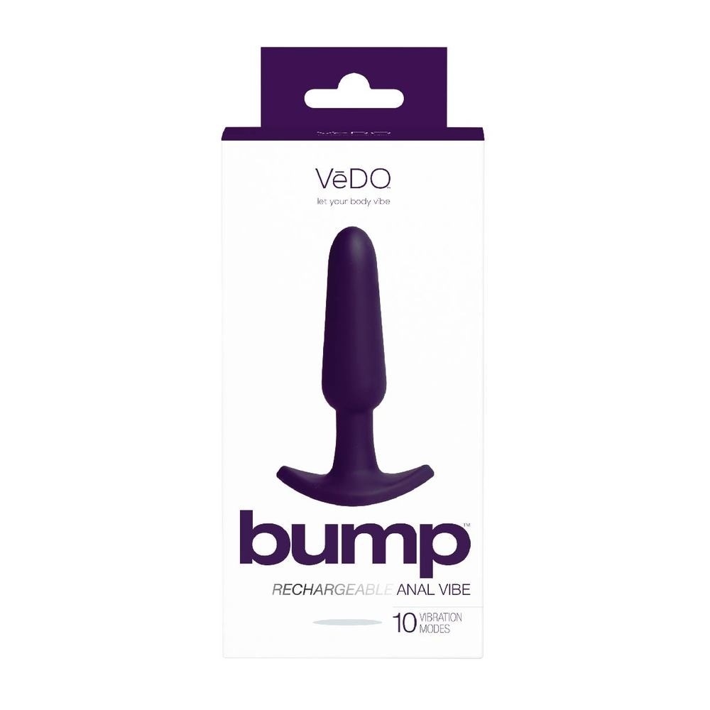 Love The Deep Purple  Silicone Bump Rechargeable Anal Vibe With Powerful Motor & Multi Supercharged Vibrating Modes 1s