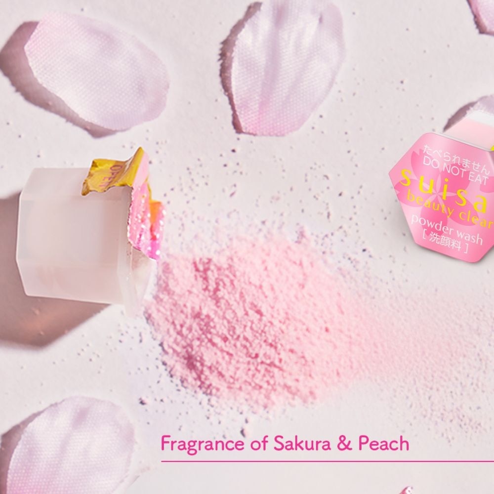 SUISAI Limited Edition Beauty Clear Powder Capsule Sakura & Peach