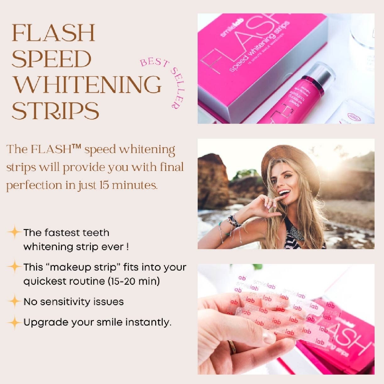 Flash Speed Whitening Strips 10s