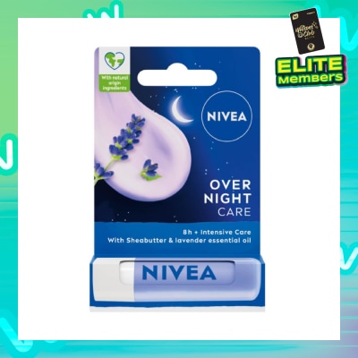 NIVEA Overnight Care Lip Balm with Lavender Essential Oil (Softly Nourish Lips Overnight) 4.8g