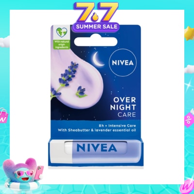 NIVEA - Overnight Care Lip Balm with Lavender Essential Oil (Softly Nourish Lips Overnight) 4.8g