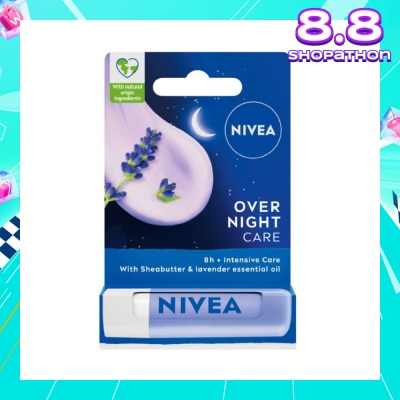 NIVEA Overnight Care Lip Balm with Lavender Essential Oil (Softly Nourish Lips Overnight) 4.8g