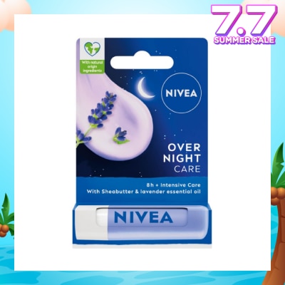 NIVEA Overnight Care Lip Balm with Lavender Essential Oil (Softly Nourish Lips Overnight) 4.8g