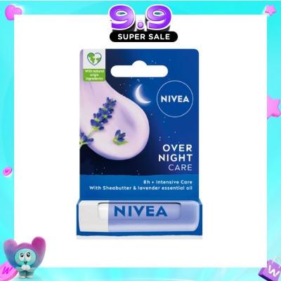 NIVEA - Overnight Care Lip Balm with Lavender Essential Oil (Softly Nourish Lips Overnight) 4.8g image