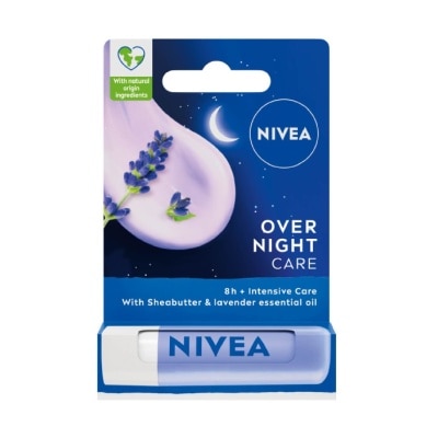 NIVEA Overnight Care Lip Balm with Lavender Essential Oil (Softly Nourish Lips Overnight) 4.8g