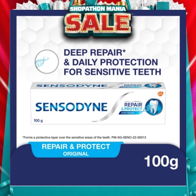 SENSODYNE - Sensitive Teeth Oral Care Toothpaste Deep Repair & Protect (Dental Sensitivity Relief) 100g