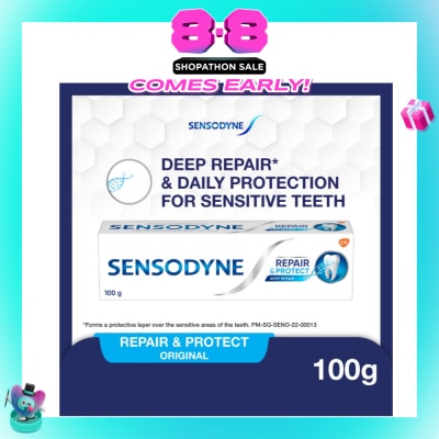 SENSODYNE - Sensitive Teeth Oral Care Toothpaste Deep Repair & Protect (Dental Sensitivity Relief) 100g
