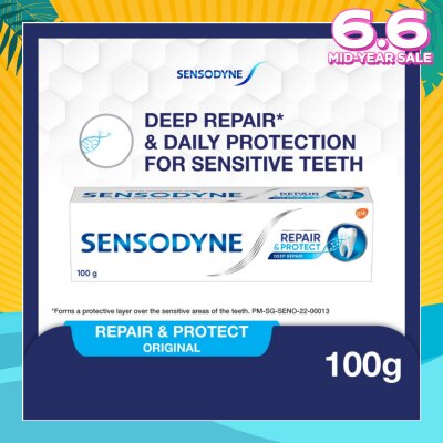 SENSODYNE Sensitive Teeth Oral Care Toothpaste Deep Repair & Protect (Dental Sensitivity Relief) 100g