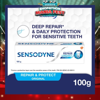 SENSODYNE - Sensitive Teeth Oral Care Toothpaste Deep Repair & Protect (Dental Sensitivity Relief) 100g