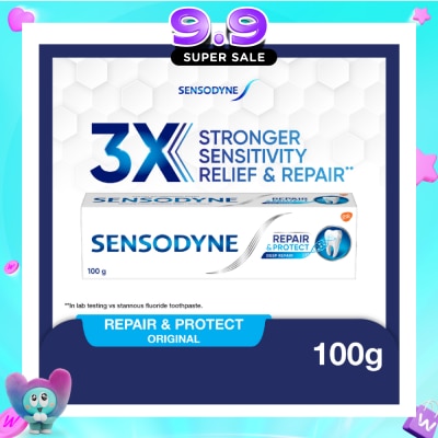 SENSODYNE - Sensitive Teeth Oral Care Toothpaste Deep Repair & Protect (Dental Sensitivity Relief) 100g image