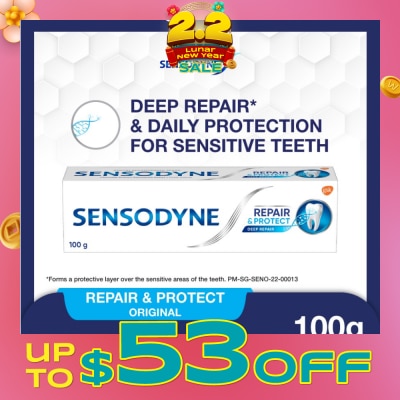 SENSODYNE Sensitive Teeth Oral Care Toothpaste Deep Repair & Protect (Dental Sensitivity Relief) 100g