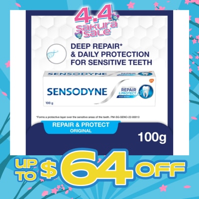 SENSODYNE - Sensitive Teeth Oral Care Toothpaste Deep Repair & Protect (Dental Sensitivity Relief) 100g