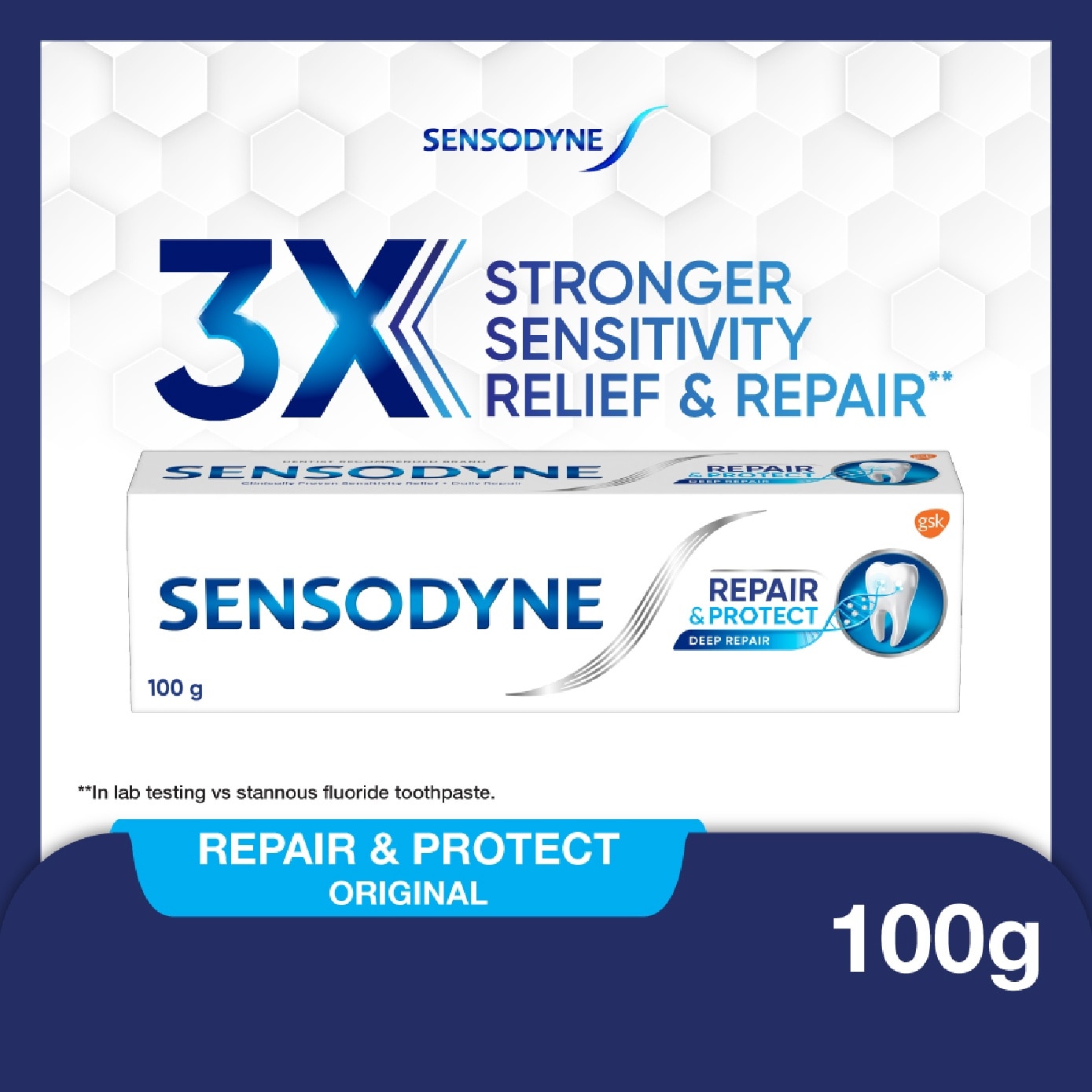 Sensitive Teeth Oral Care Toothpaste Deep Repair & Protect (Dental Sensitivity Relief) 100g image