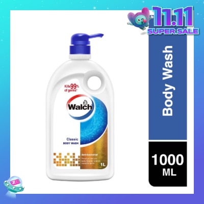WALCH Anti-bacterial Body Wash Classic (Kills 99.9% Harmful Germs + Gentle On Skin + Clean & Healthy