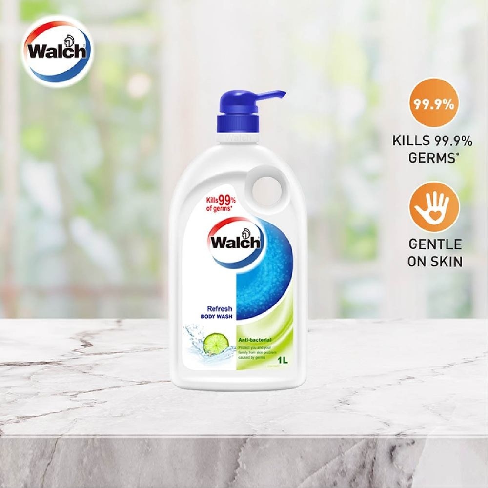 Anti-bacterial Body Wash Refresh (Kills 99.9% Harmful Germs + Gentle On Skin + Clean & Healthy Protection) 1000ml