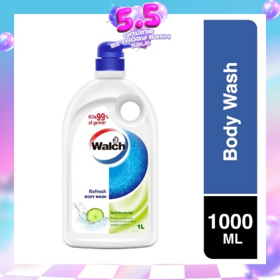 WALCH - Anti-bacterial Body Wash Refresh (Kills 99.9% Harmful Germs) 1000ml