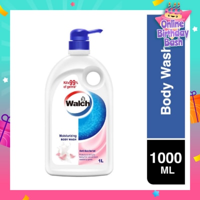WALCH Anti-bacterial Body Wash Moisturising 1000ml (Expiry: Nov`2025)