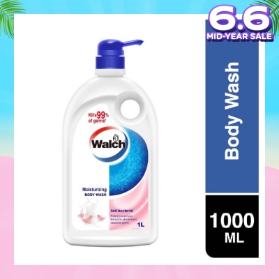 WALCH Anti-bacterial Body Wash Moisturising 1000ml (Expiry: Nov`2025)