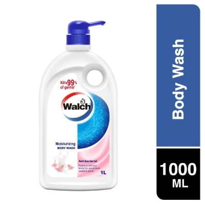 WALCH Anti-bacterial Body Wash Moisturising (Kills 99.9% Harmful Germs + Gentle On Skin + Clean & Healthy Protection) 1000ml