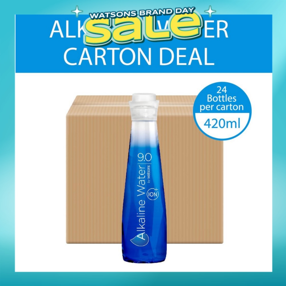 Alkaline Water 9.0 +Ion (With Positive Electrolytes + Detoxifies Body) 420ml x 24s (per carton)