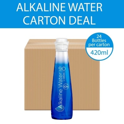 WATSONS Alkaline Water 9.0 +Ion (With Positive Electrolytes + Detoxifies Body) 420ml x 24s (per carton)