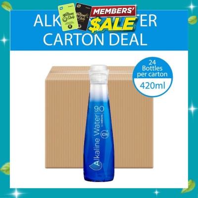 WATSONS Alkaline Water 9.0 +Ion (With Positive Electrolytes + Detoxifies Body) 420ml x 24s (per carton) image