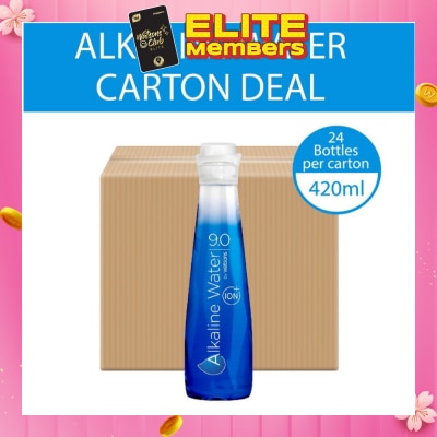 WATSONS [CNY] Alkaline Water 9.0 +Ion (With Positive Electrolytes + Detoxifies Body) 420ml x 24s (per carton)