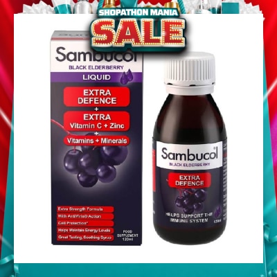 SAMBUCOL - Extra Defence (UK Version) 120ml (Expiry: Jan`2027)